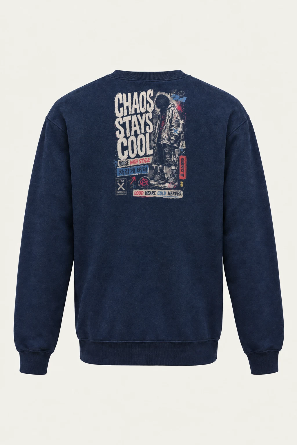"Noise With Style" Heavy Blend Unisex Crewneck Sweatshirt | Gildan 18000