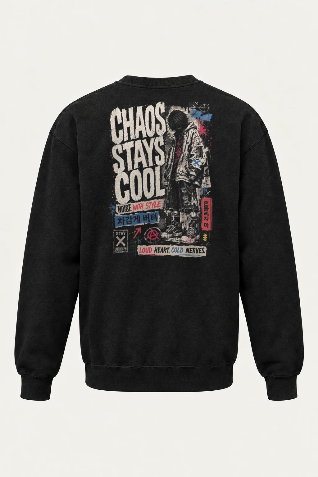 "Noise With Style" Heavy Blend Unisex Crewneck Sweatshirt | Gildan 18000