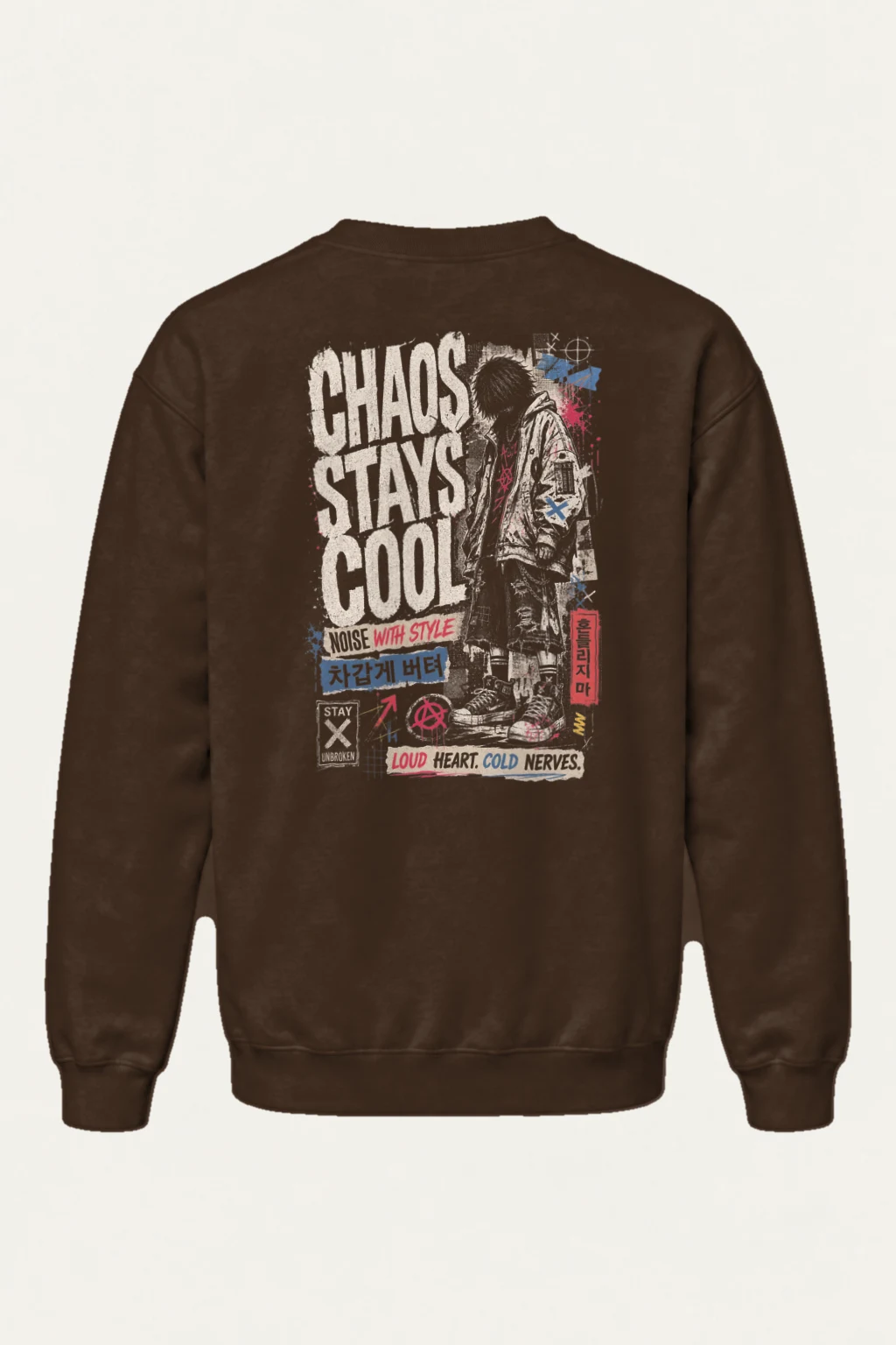 "Noise With Style" Heavy Blend Unisex Crewneck Sweatshirt | Gildan 18000