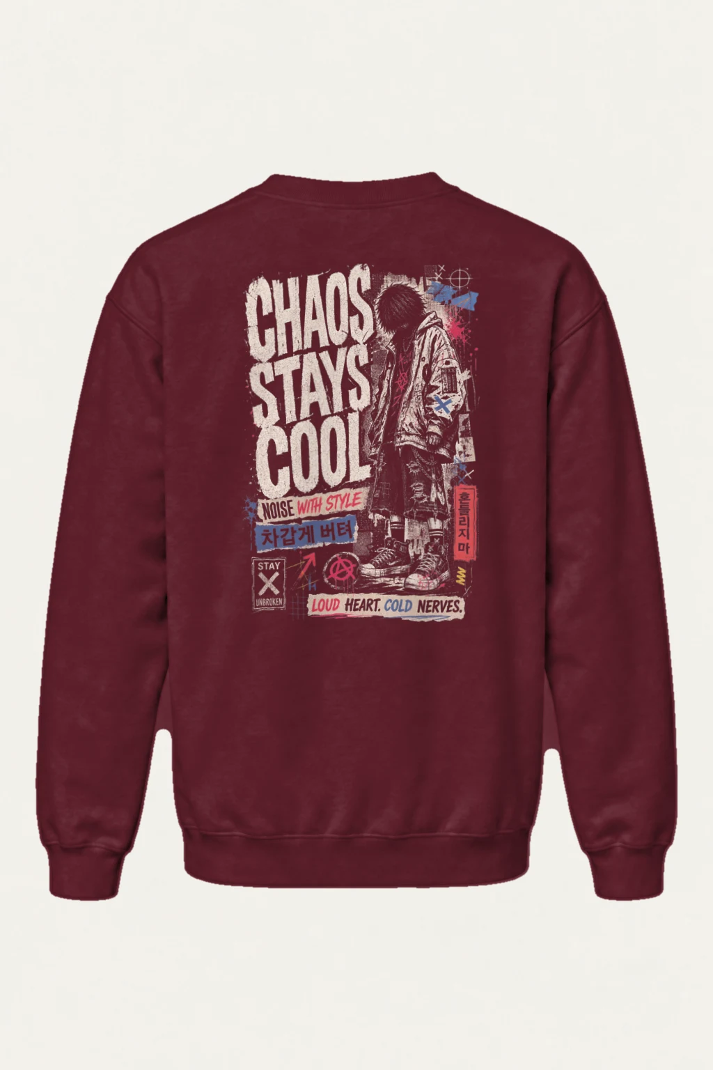 "Noise With Style" Heavy Blend Unisex Crewneck Sweatshirt | Gildan 18000