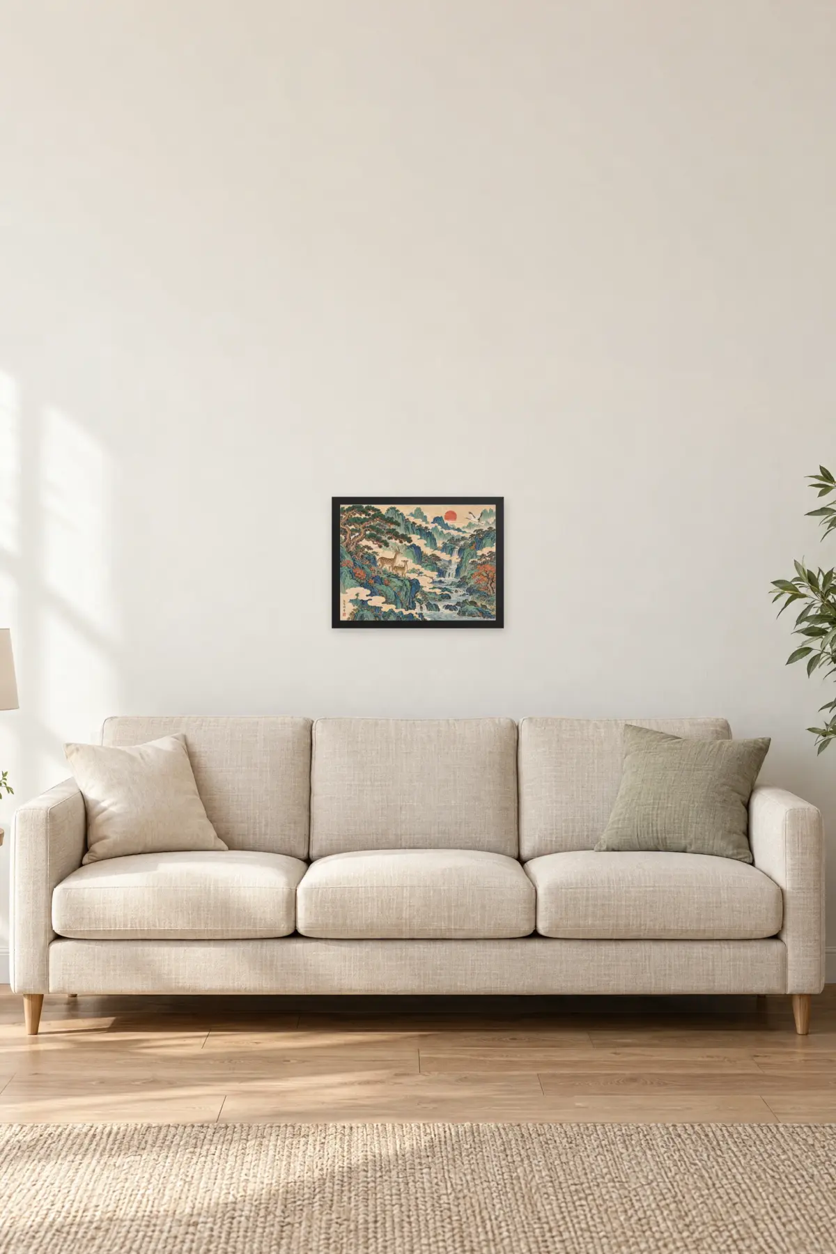 "Nokdu Valley" Premium Wooden Framed Poster · Landscape — Black frame, 16 × 12 in