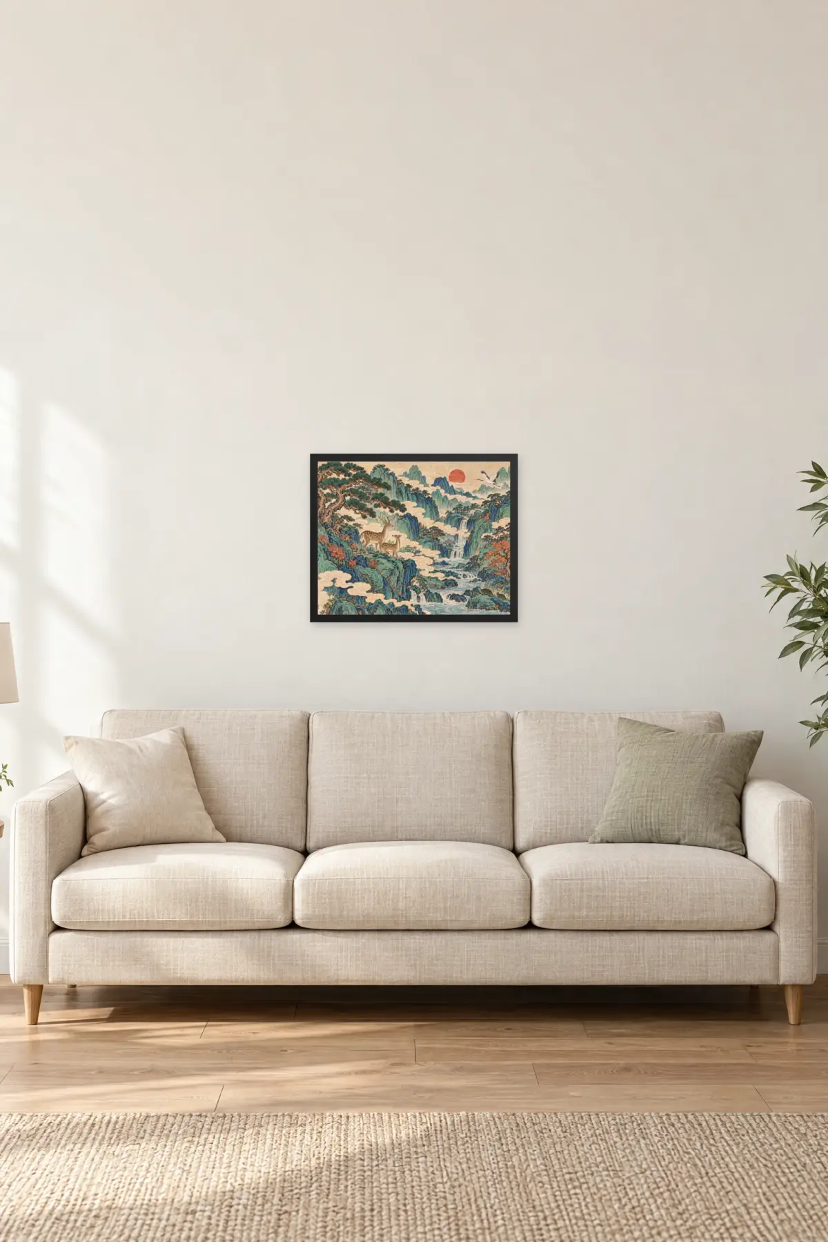 "Nokdu Valley" Premium Wooden Framed Poster · Landscape — Black frame, 20 × 16 in