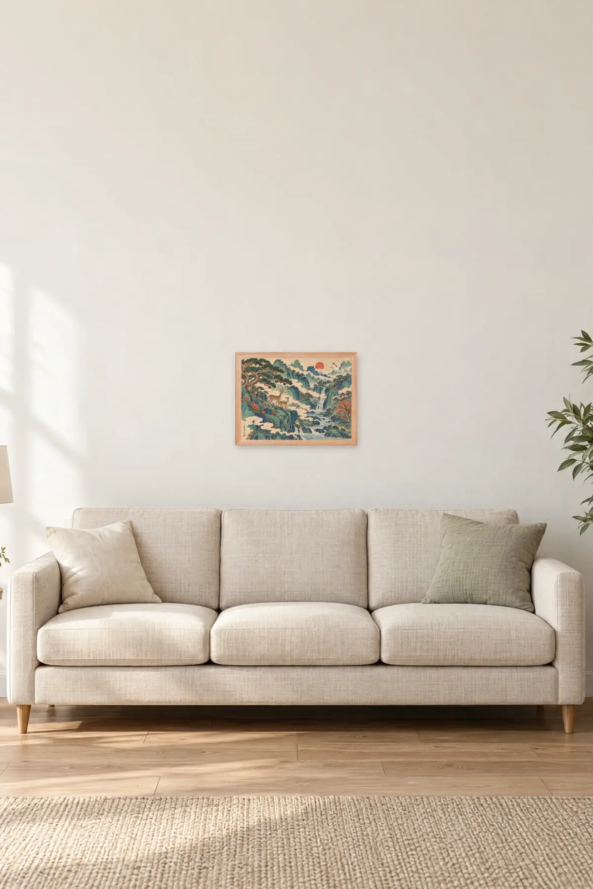 "Nokdu Valley" Premium Wooden Framed Poster · Landscape — Natural Wood frame, 16 × 12 in