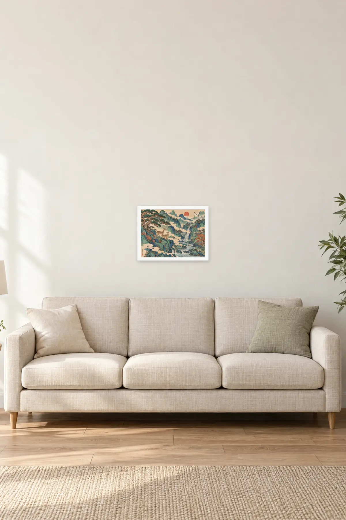 "Nokdu Valley" Premium Wooden Framed Poster · Landscape — White frame, 16 × 12 in