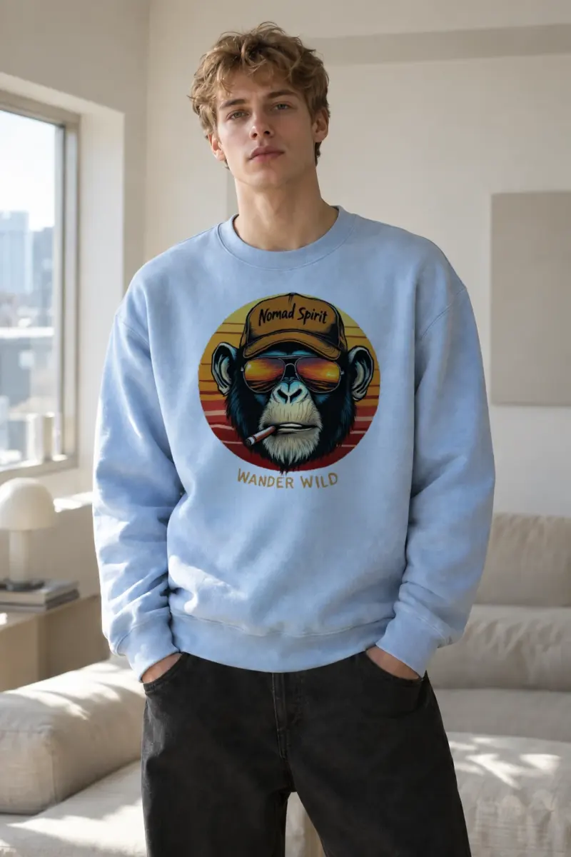 “Nomad Spirit” Heavy Blend Unisex Crewneck Sweatshirt | Gildan 18000