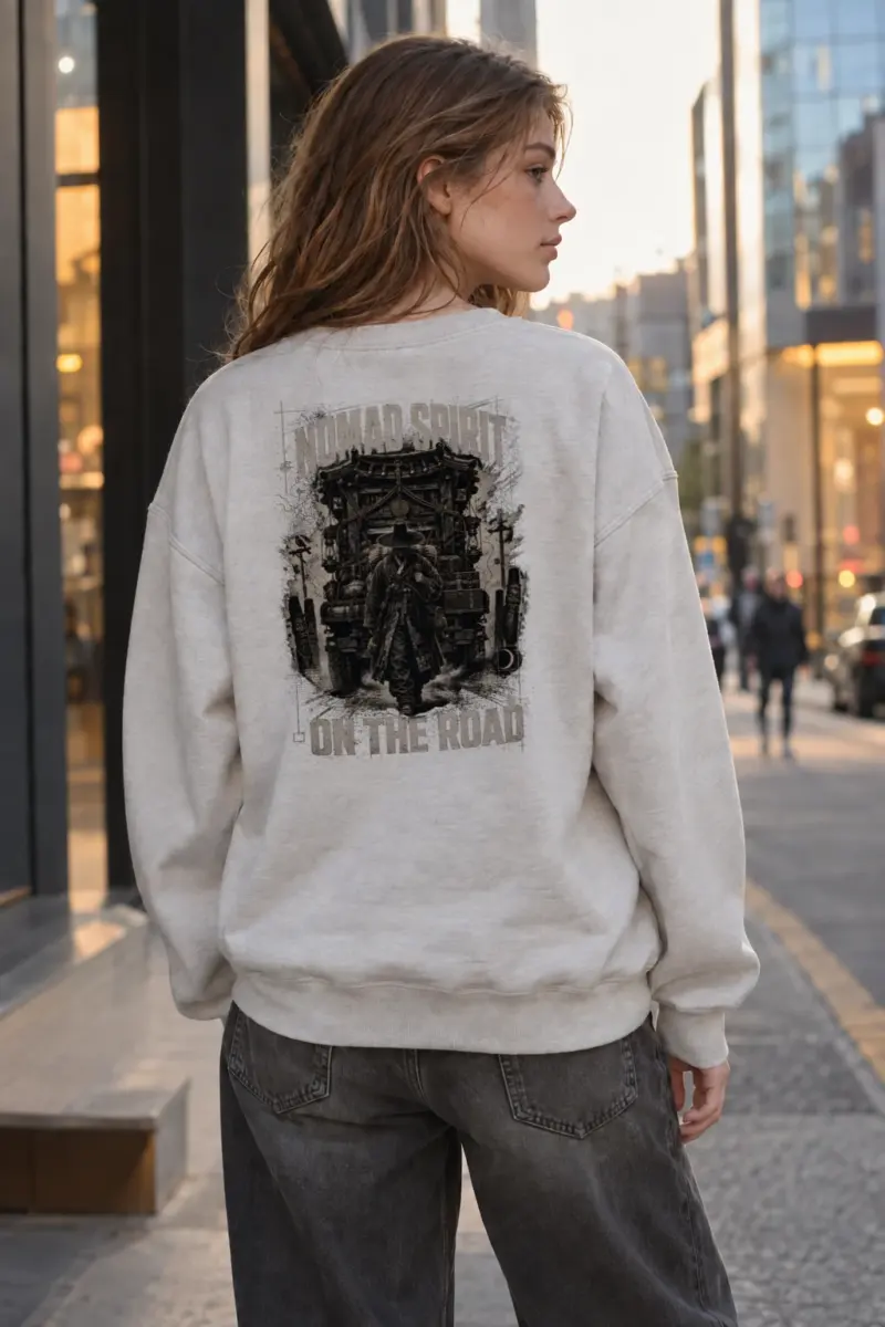 “Nomad Spirit” Heavy Blend Unisex Crewneck Sweatshirt | Gildan 18000