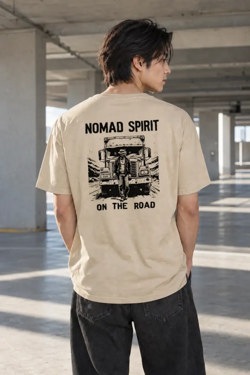 “Nomad Spirit” Heavyweight Unisex Crewneck T-shirt | Gildan 5000