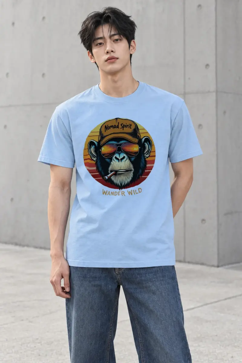 "Nomad Spirit" Heavyweight Unisex Crewneck T-shirt | Gildan 5000