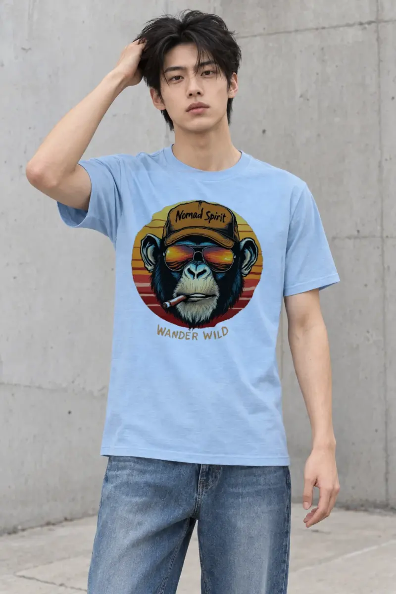 "Nomad Spirit" Heavyweight Unisex Crewneck T-shirt