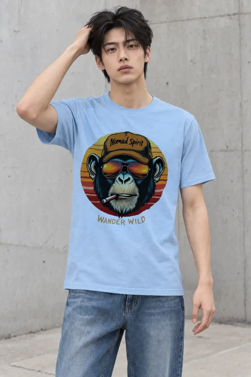 "Nomad Spirit" Heavyweight Unisex Crewneck T-shirt