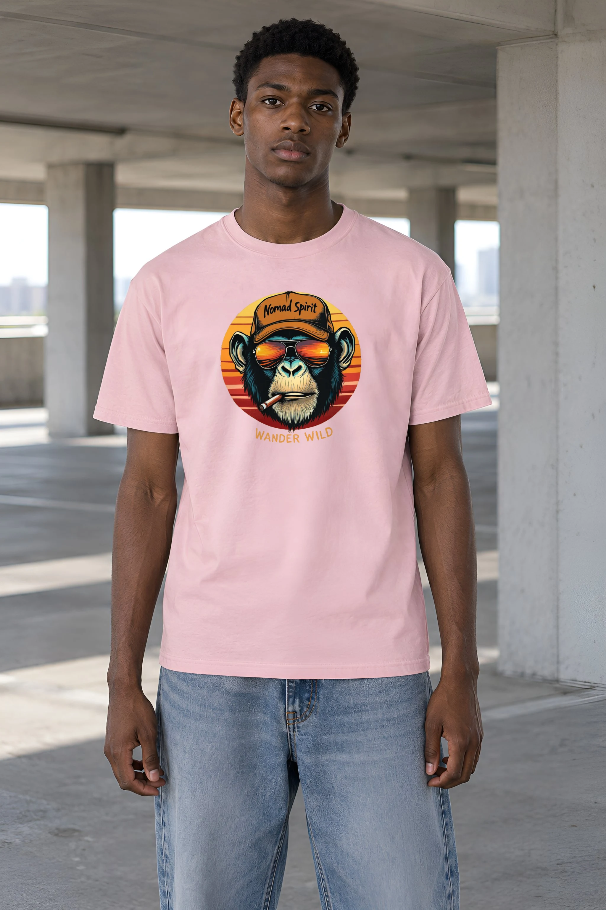 "Nomad Spirit" Heavyweight Unisex Crewneck T-shirt