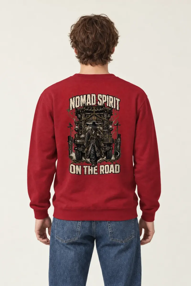 "Nomad Spirit On The Road" Heavy Blend Unisex Crewneck Sweatshirt
