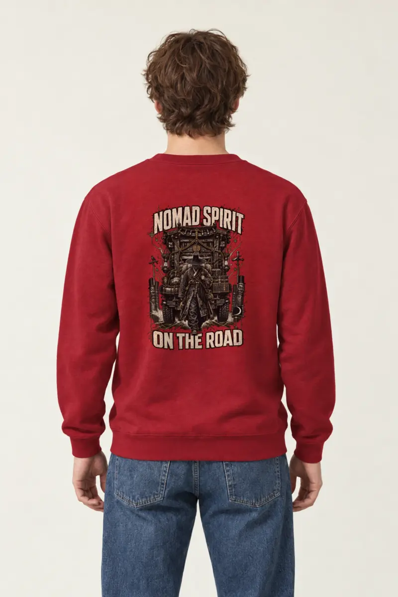 "Nomad Spirit On The Road" Heavy Blend Unisex Crewneck Sweatshirt