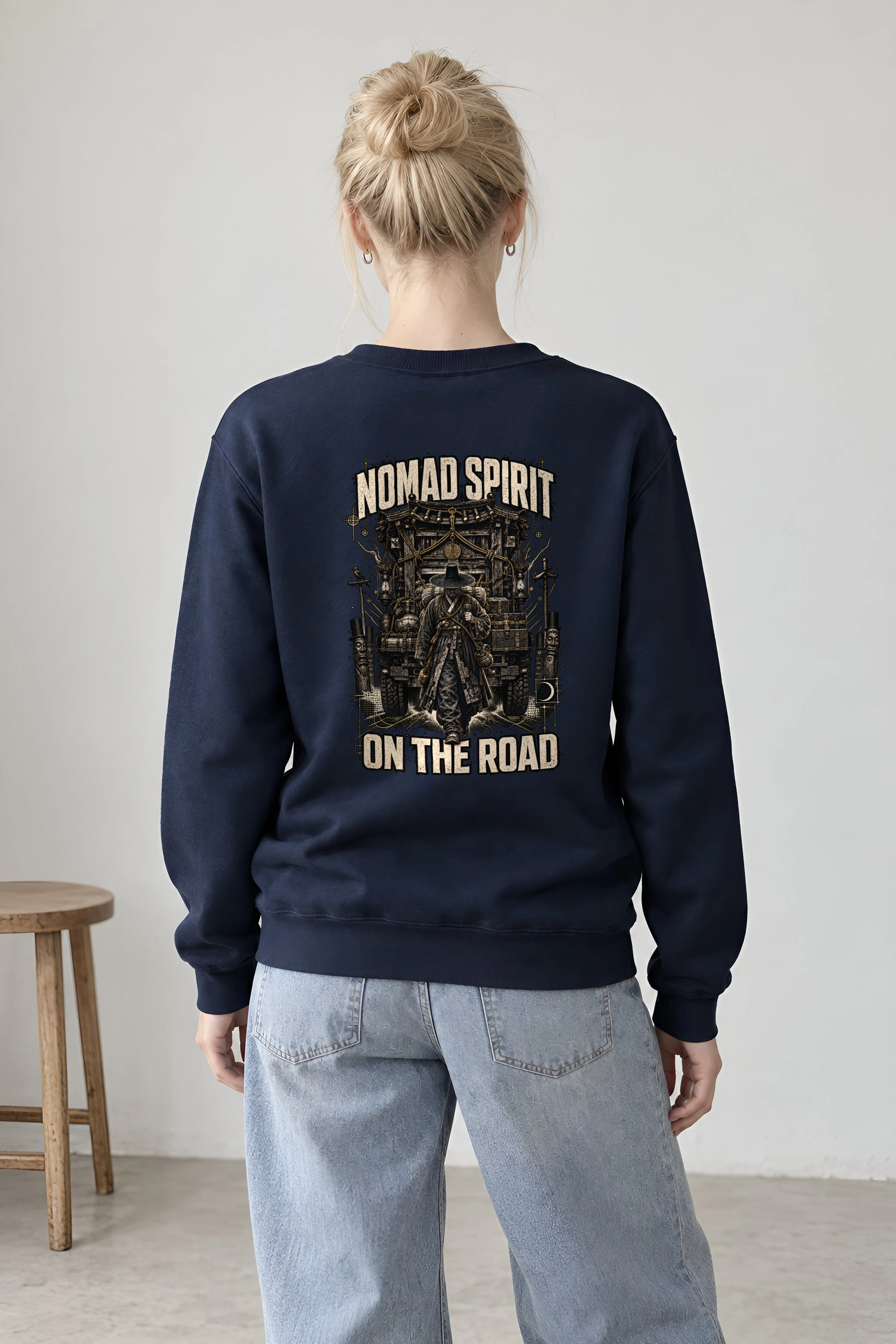 "Nomad Spirit On The Road" 1 Crewneck Sweatshirt