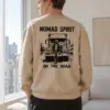 "Nomad Spirit Road" Heavy Blend Unisex Crewneck Sweatshirt | Gildan 18000