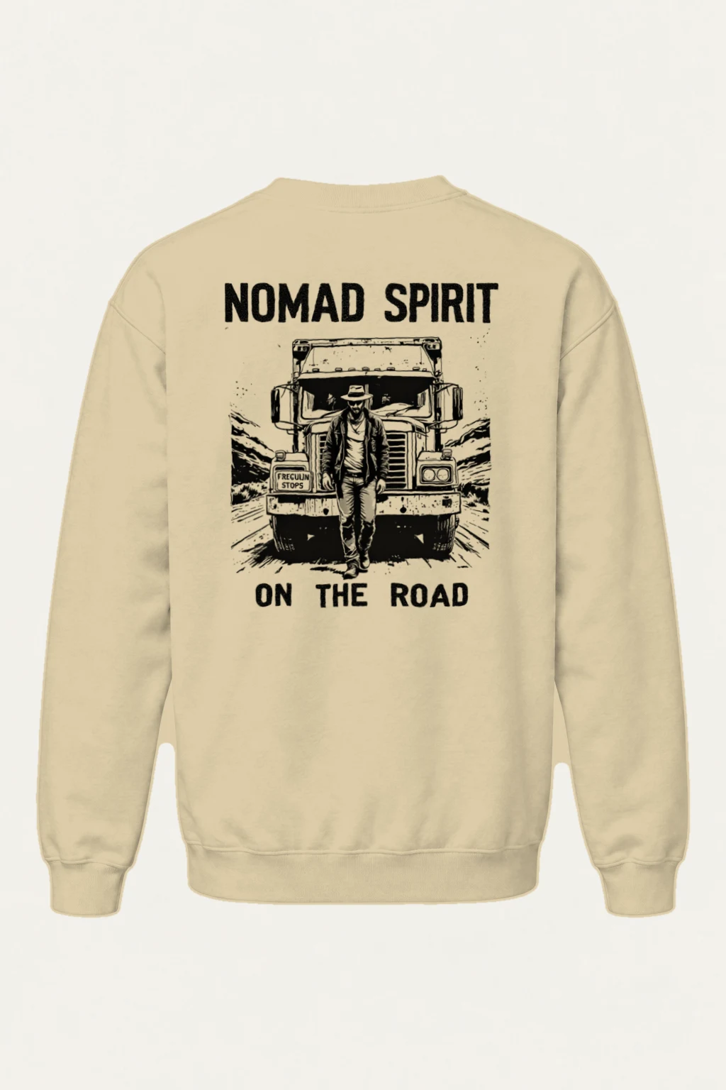 "Nomad Spirit Road" Heavy Blend Unisex Crewneck Sweatshirt | Gildan 18000
