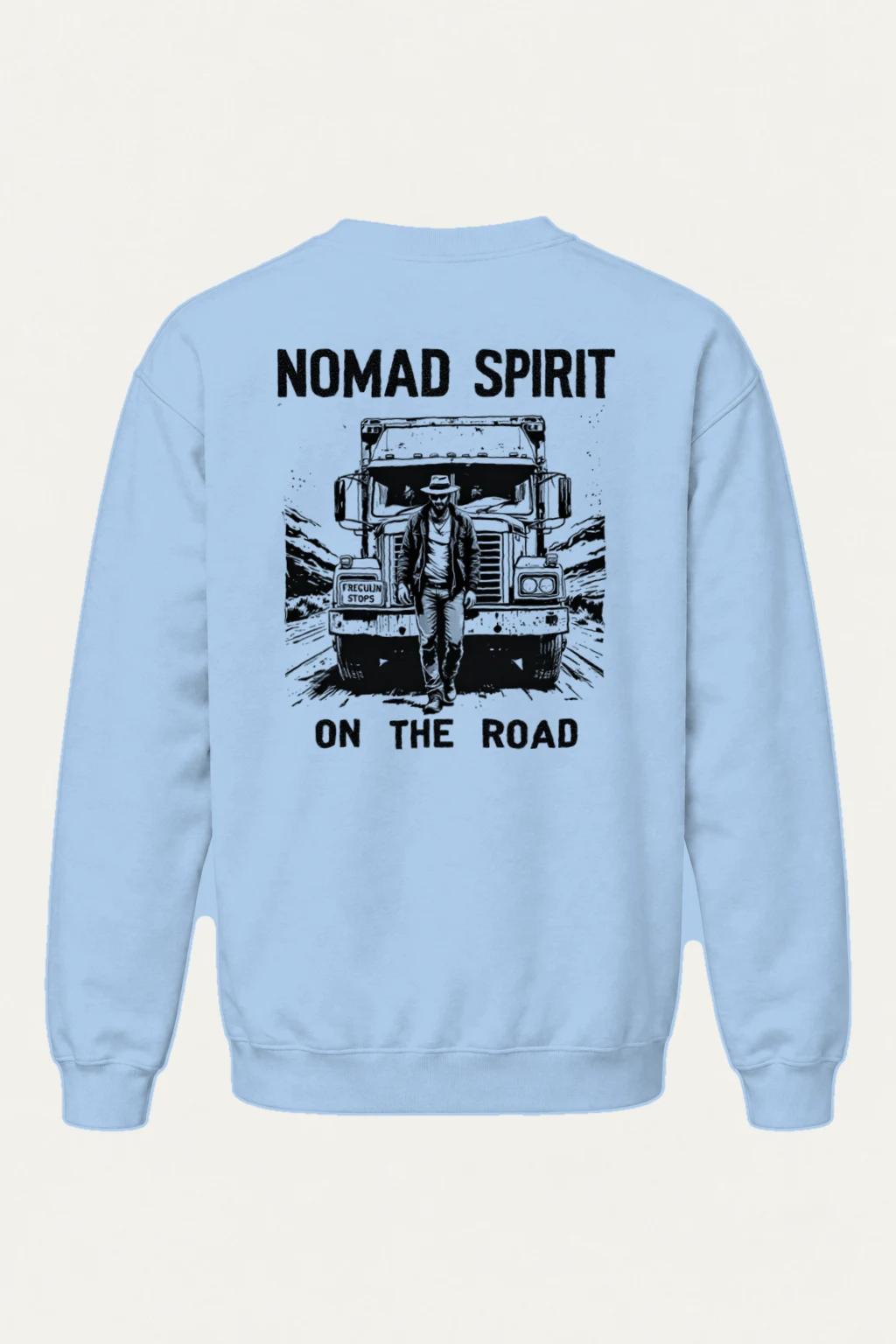 "Nomad Spirit Road" Heavy Blend Unisex Crewneck Sweatshirt | Gildan 18000