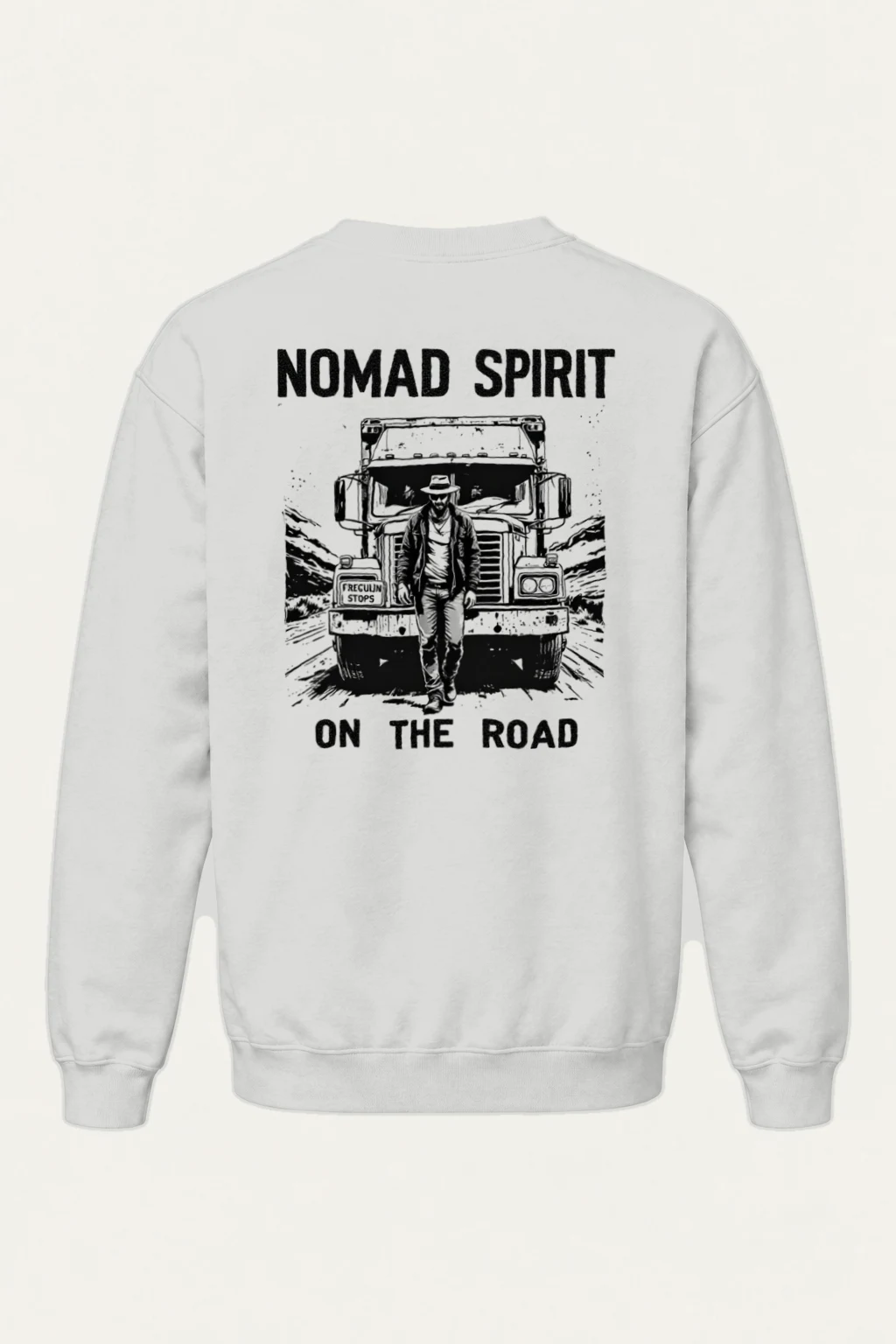 "Nomad Spirit Road" Heavy Blend Unisex Crewneck Sweatshirt | Gildan 18000