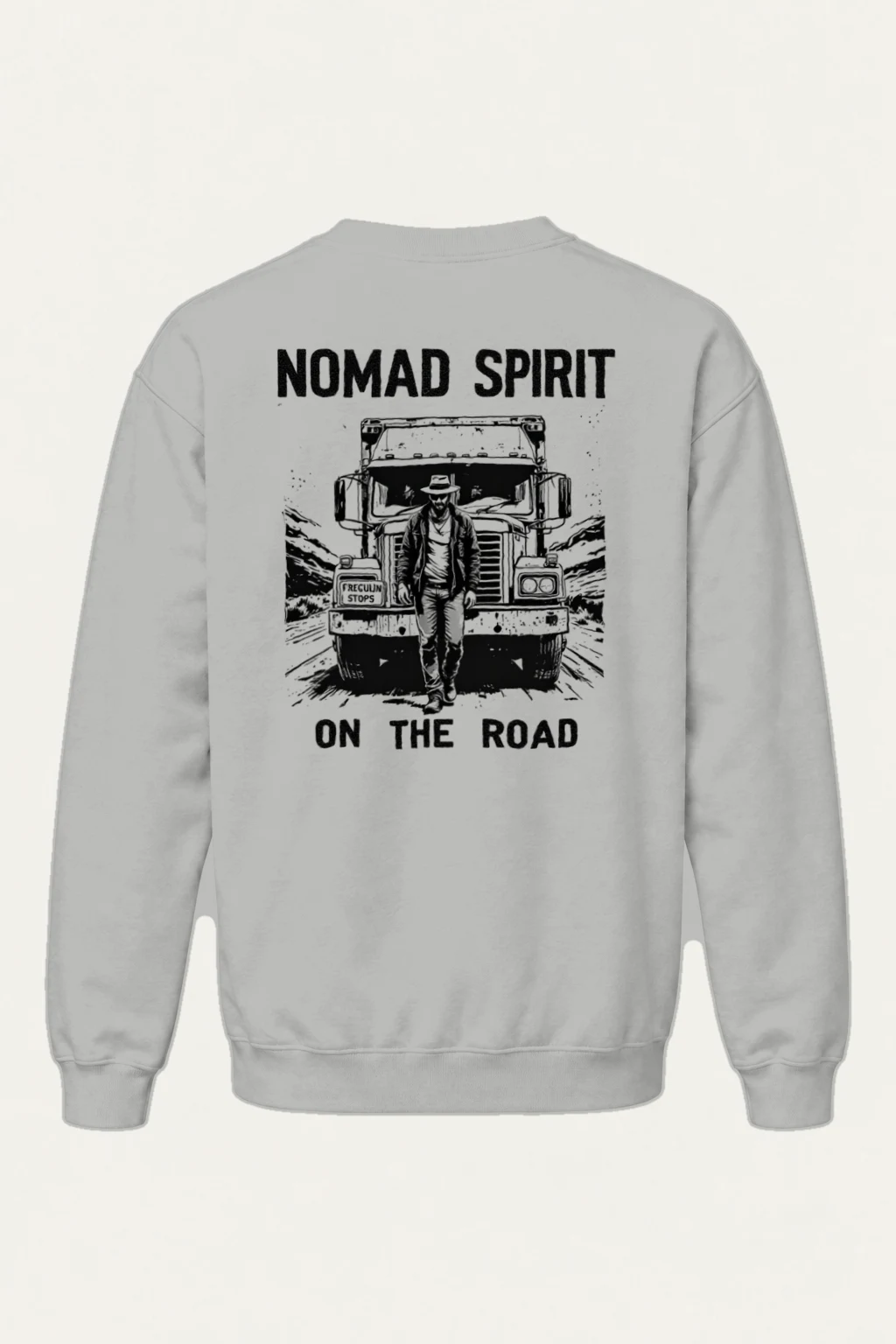 "Nomad Spirit Road" Heavy Blend Unisex Crewneck Sweatshirt | Gildan 18000