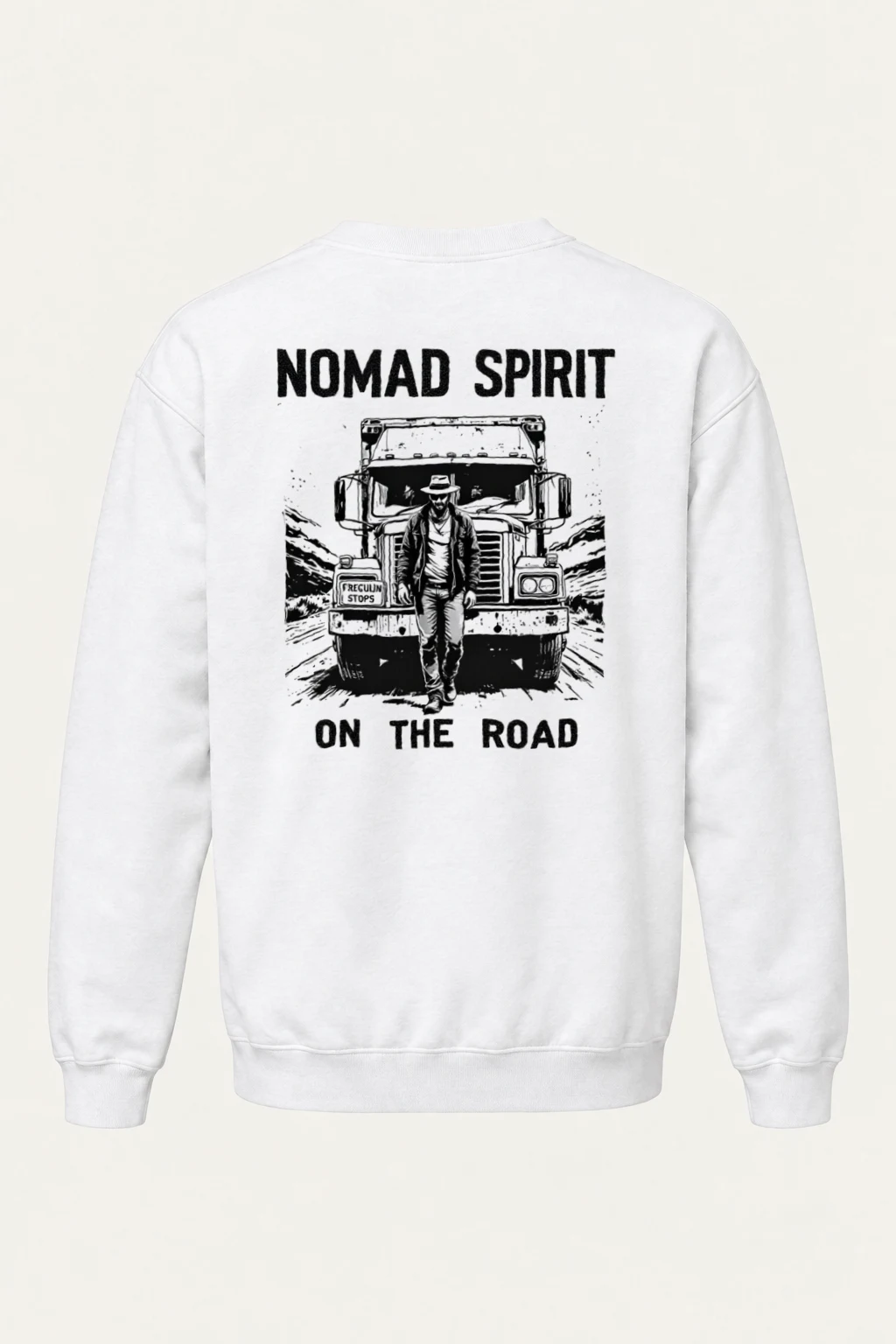 "Nomad Spirit Road" Heavy Blend Unisex Crewneck Sweatshirt | Gildan 18000