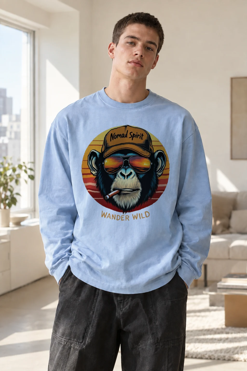 "Nomad Spirit" Unisex Longsleeve T-shirt | Gildan 2400