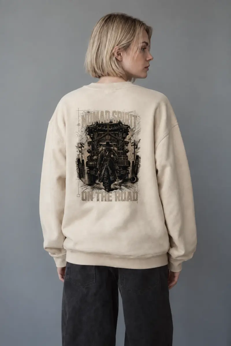 "Nomad Spirit" Unisex Sponge Fleece Crewneck Sweatshirt | Bella + Canvas 3901