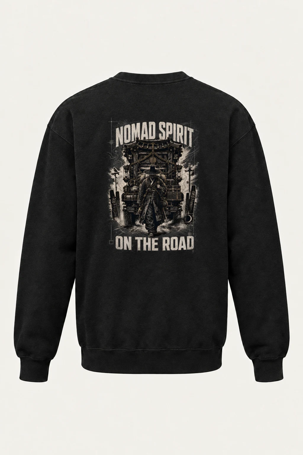 "Nomad Spirit" Unisex Sponge Fleece Crewneck Sweatshirt | Bella + Canvas 3901