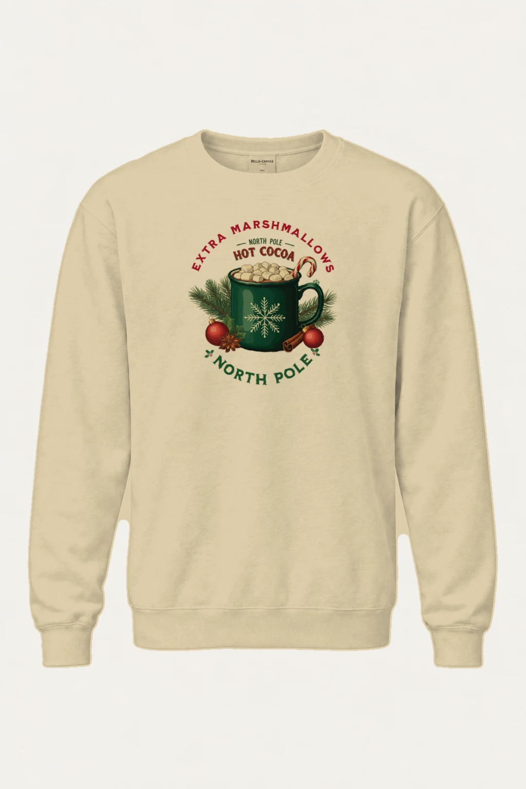 "North Pole Hot Cocoa" Heavy Blend Unisex Crewneck Sweatshirt | Gildan 18000