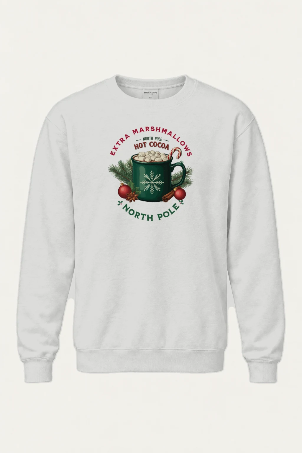 "North Pole Hot Cocoa" Heavy Blend Unisex Crewneck Sweatshirt | Gildan 18000