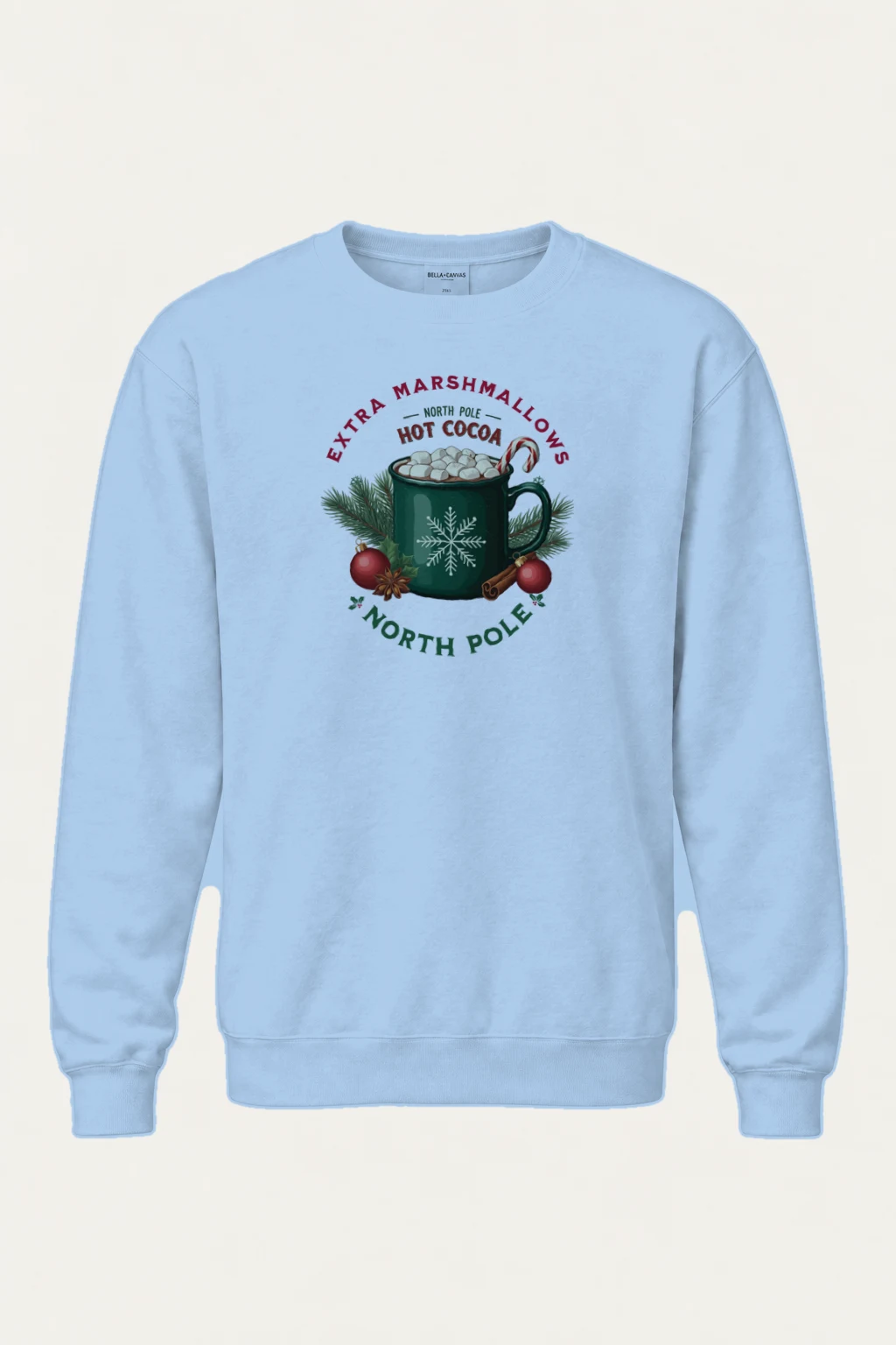 "North Pole Hot Cocoa" Heavy Blend Unisex Crewneck Sweatshirt | Gildan 18000