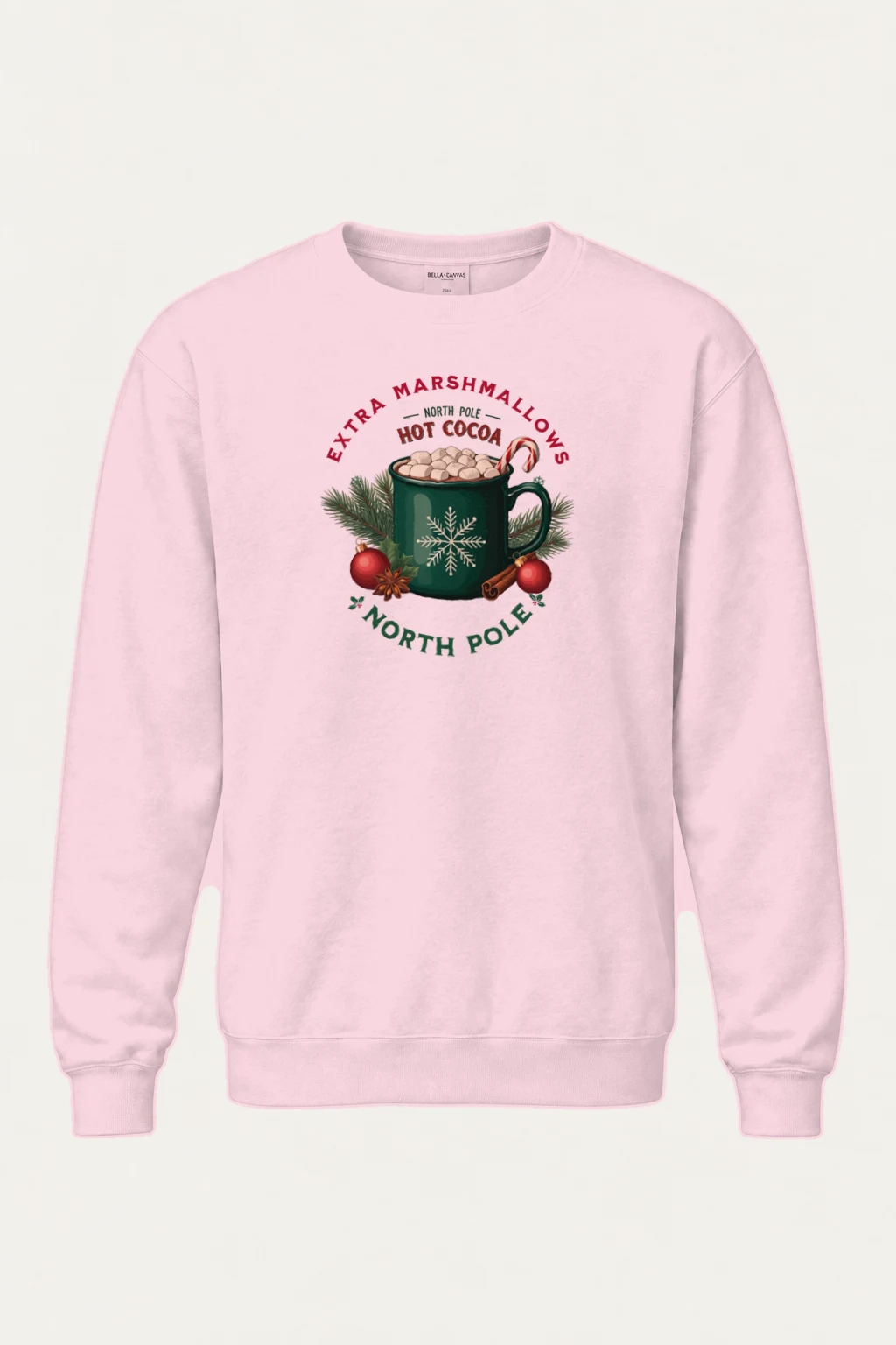 "North Pole Hot Cocoa" Heavy Blend Unisex Crewneck Sweatshirt | Gildan 18000