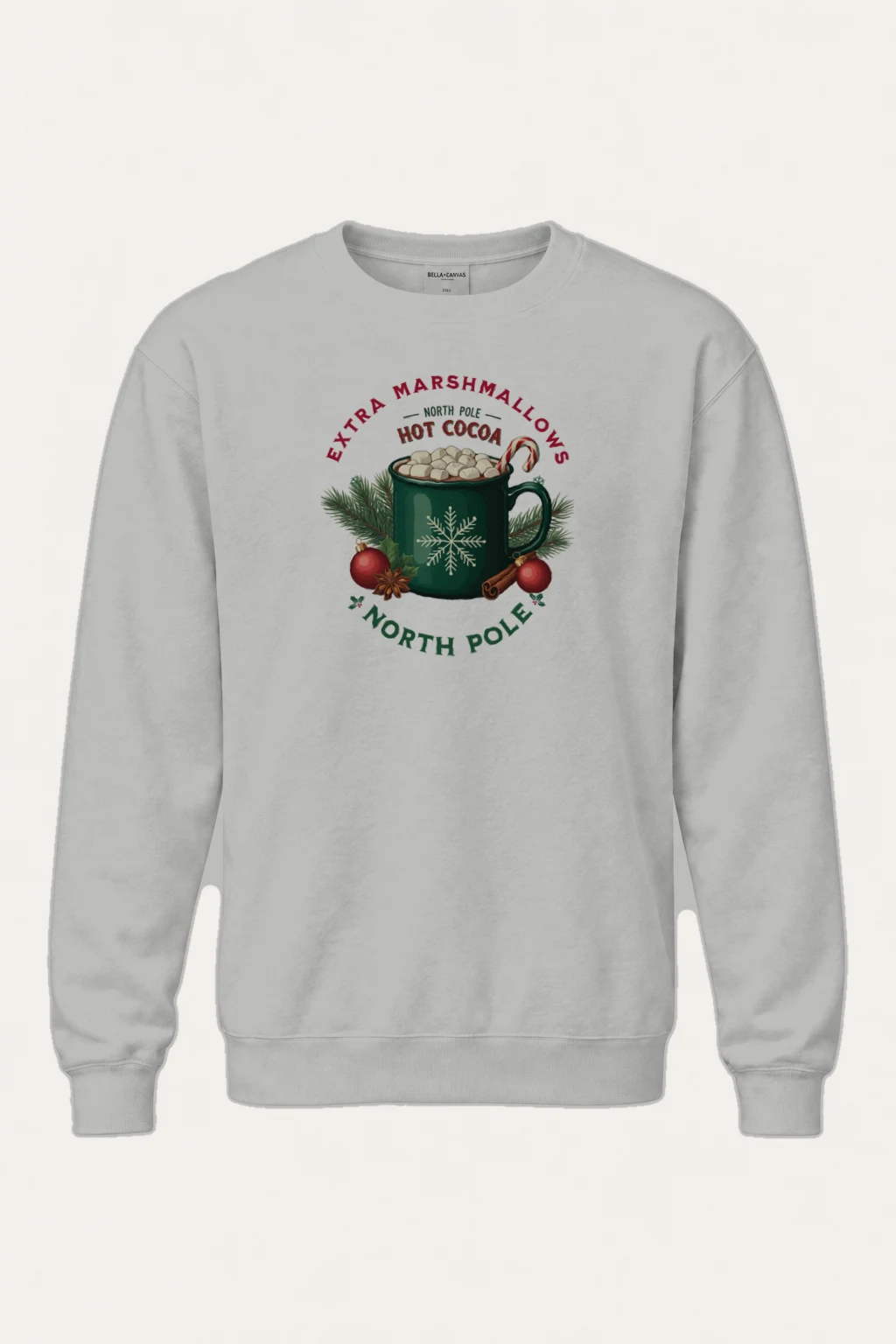 "North Pole Hot Cocoa" Heavy Blend Unisex Crewneck Sweatshirt | Gildan 18000