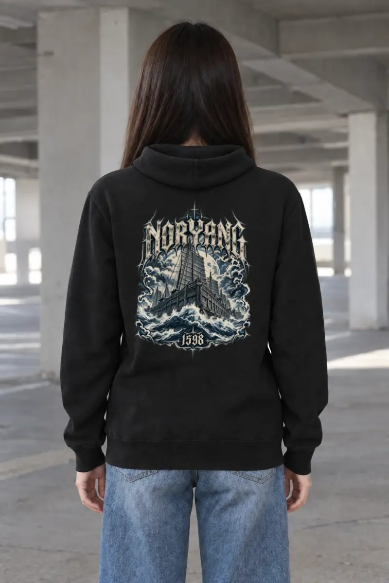 "Noryang 1598 · Admiral Yi Sun-sin 이순신" Heavy Blend Unisex Pullover Hoodie