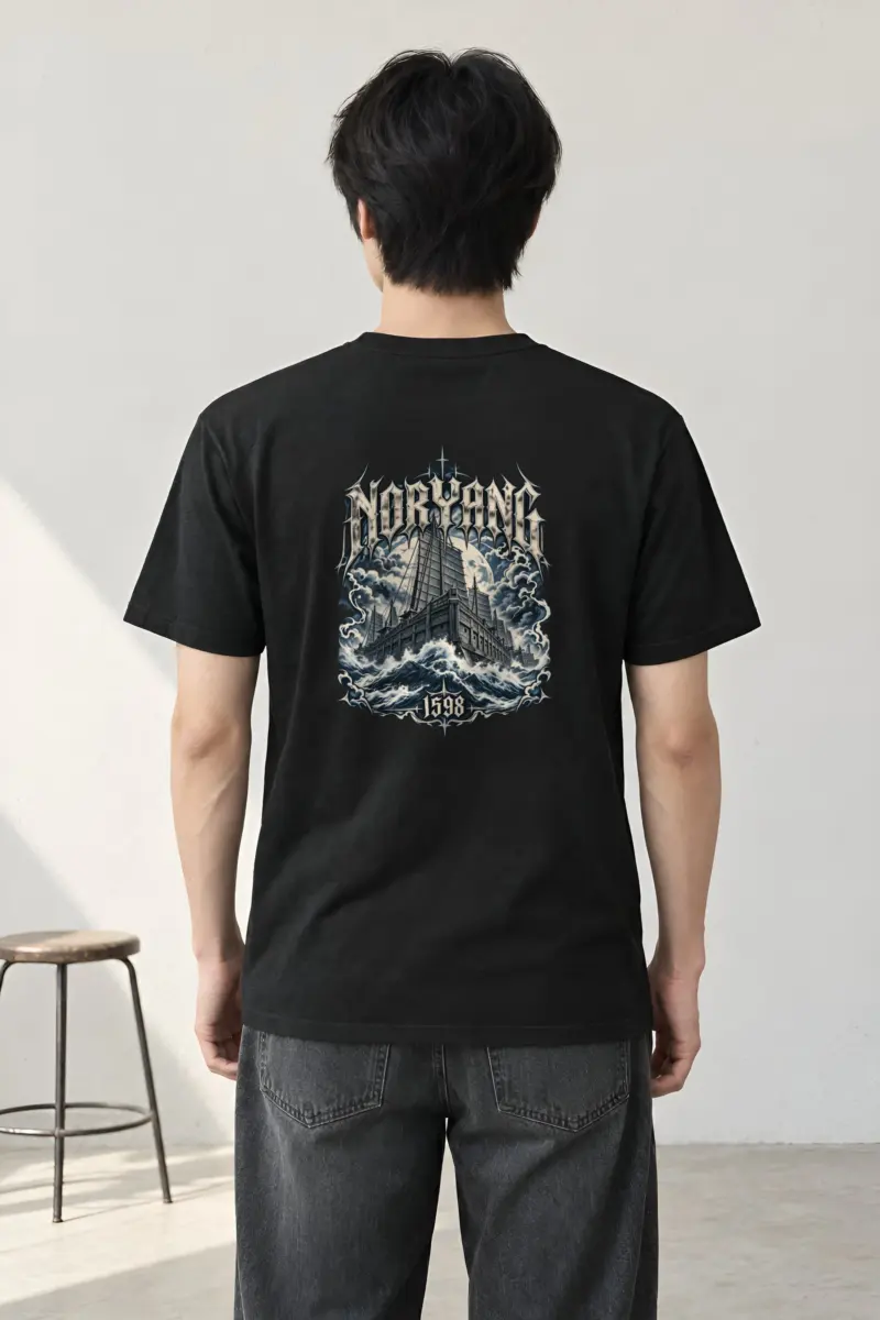 "Noryang 1598 · Admiral Yi Sun-sin 이순신" Heavyweight Unisex Crewneck T-shirt