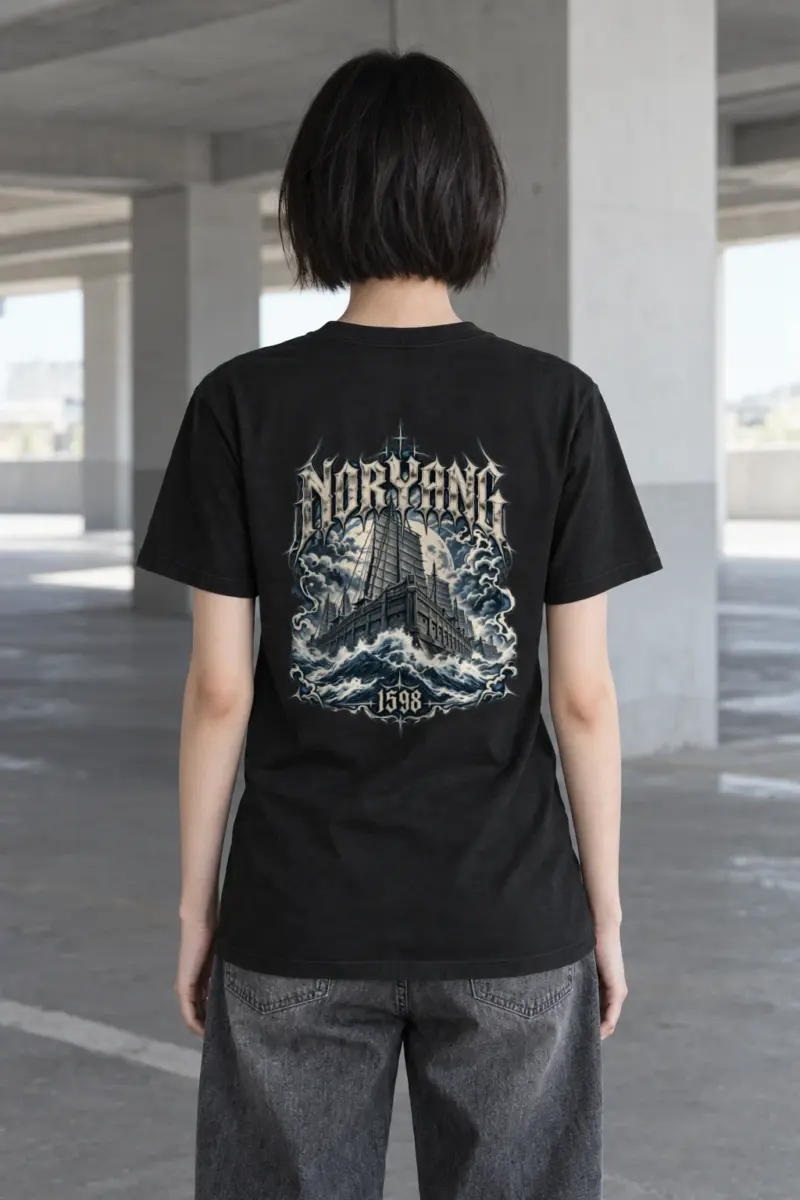 "Noryang 1598 · Admiral Yi Sun-sin 이순신" Heavyweight Unisex Crewneck T-shirt