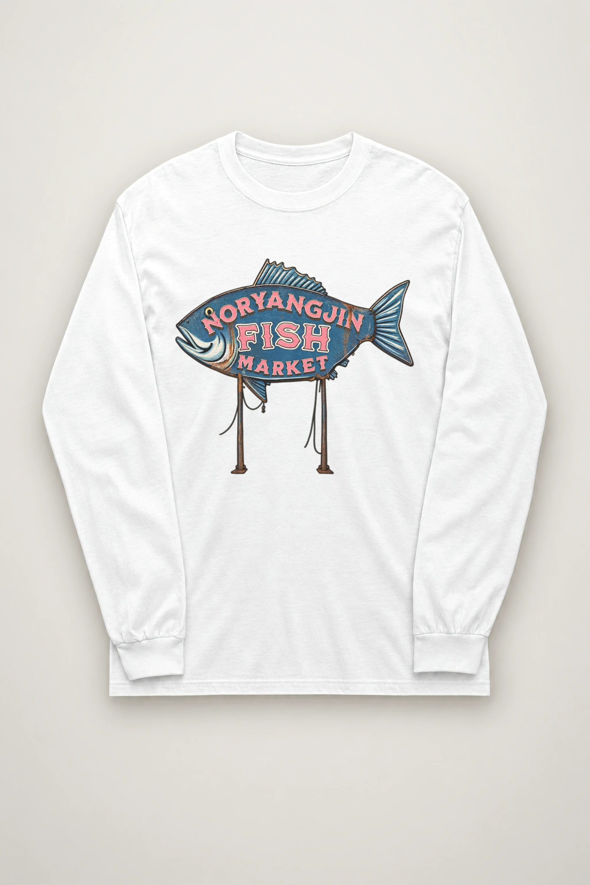 "Noryangjin Fish Market" Unisex Longsleeve T-shirt