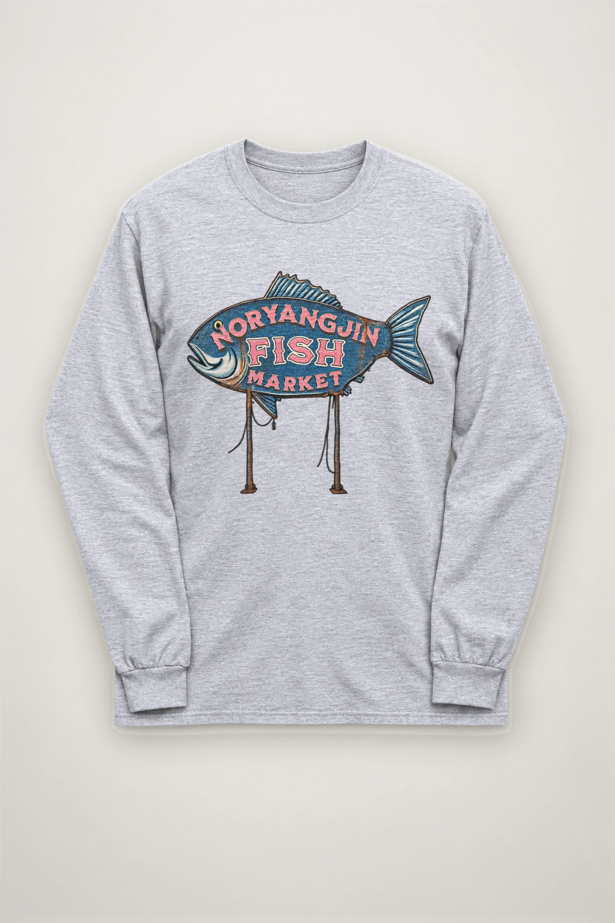 "Noryangjin Fish Market" Unisex Longsleeve T-shirt
