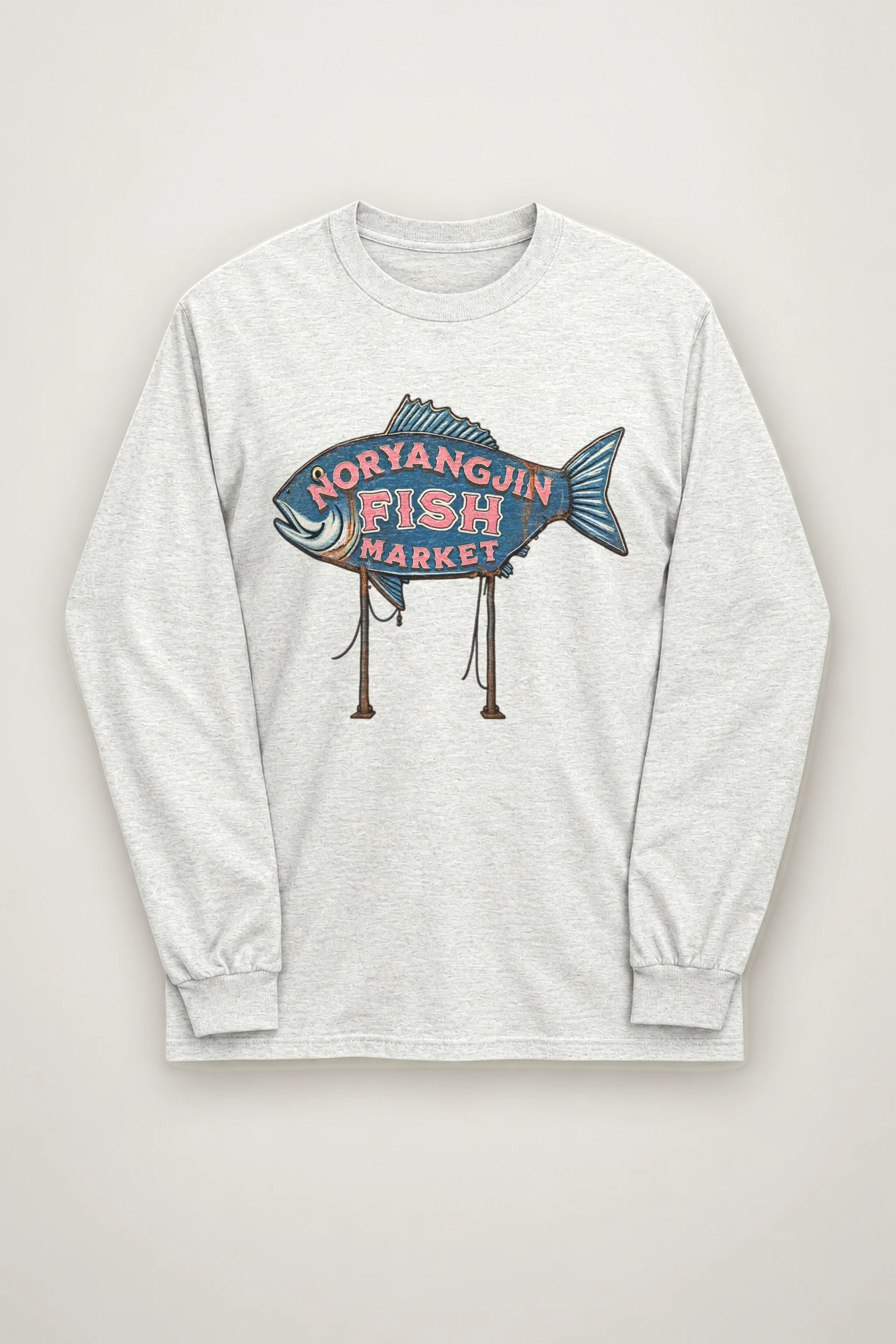 "Noryangjin Fish Market" Unisex Longsleeve T-shirt
