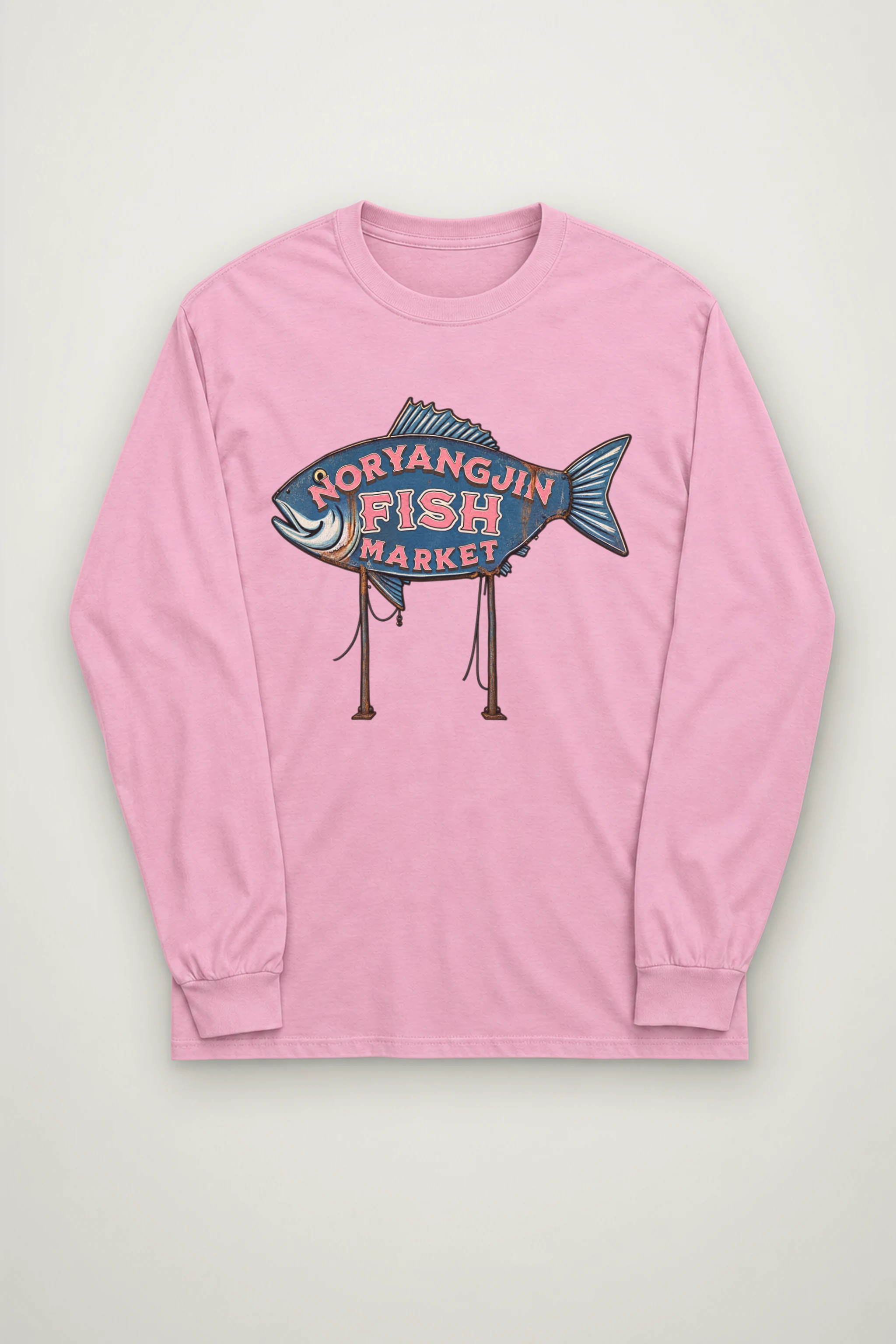 "Noryangjin Fish Market" Unisex Longsleeve T-shirt