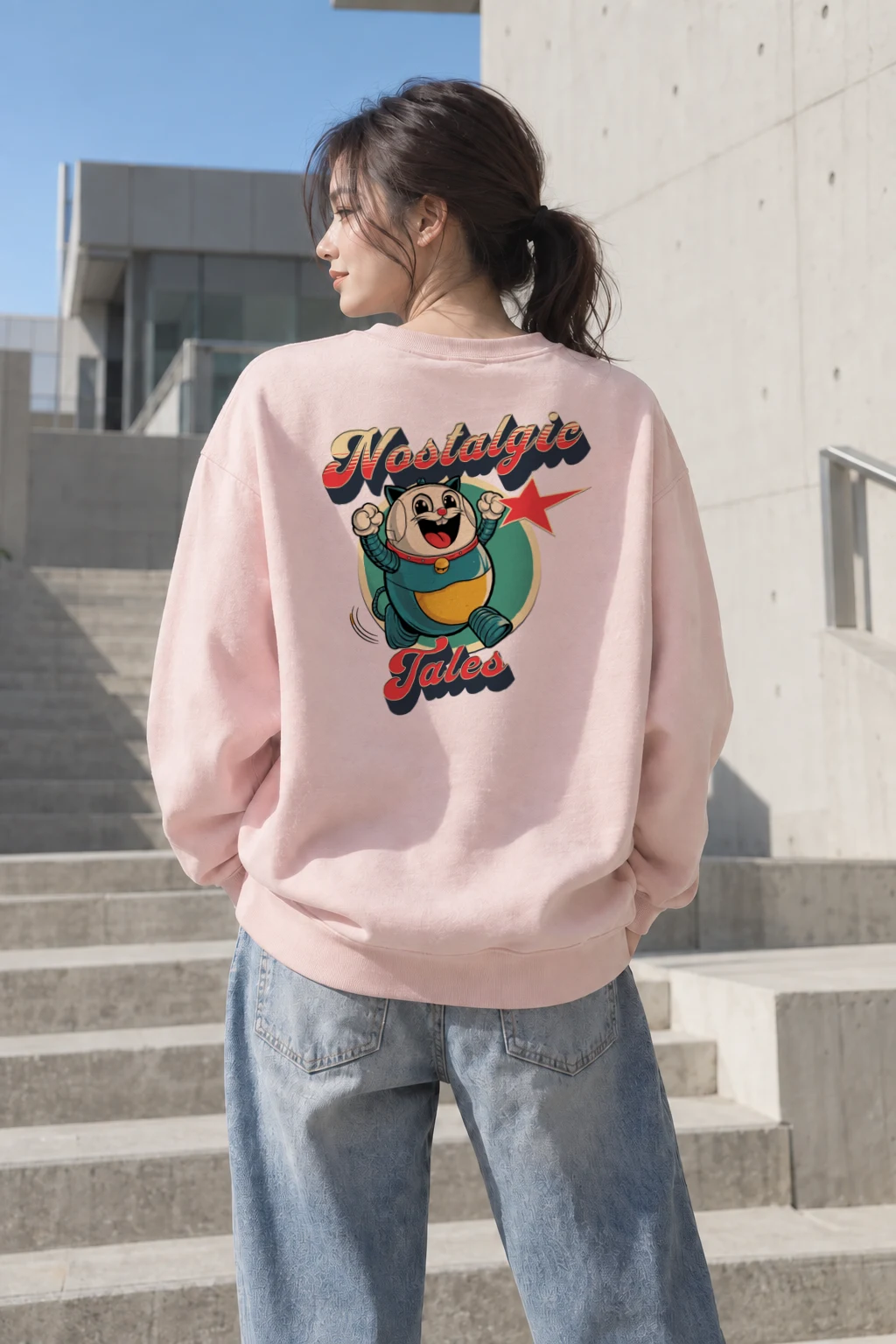 "Nostalgic Tales" Heavy Blend Unisex Crewneck Sweatshirt | Gildan 18000