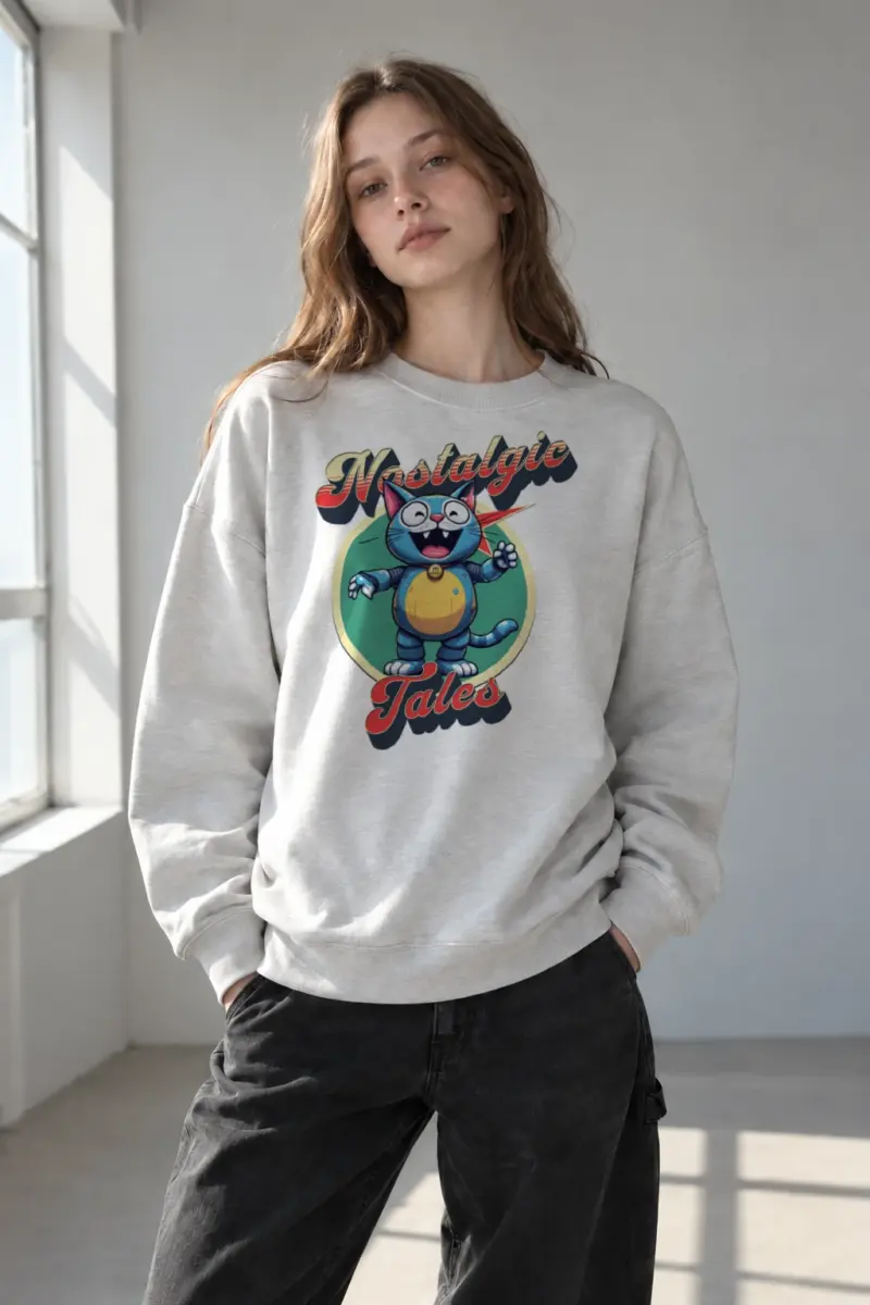 "Nostalgic Tales" Heavy Blend Unisex Crewneck Sweatshirt | Gildan 18000