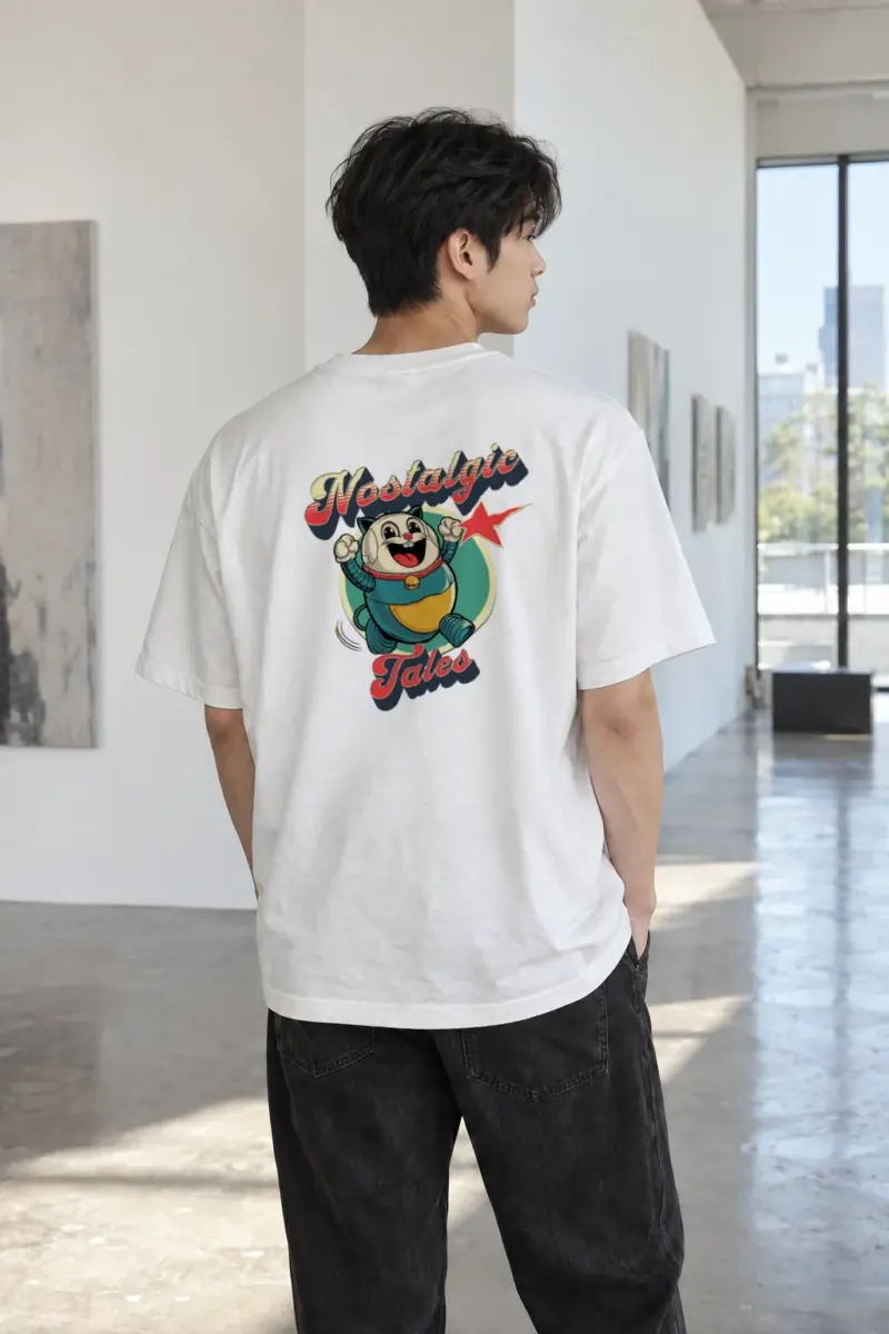 “Nostalgic Tales” Heavyweight Unisex Crewneck T-shirt | Gildan 5000