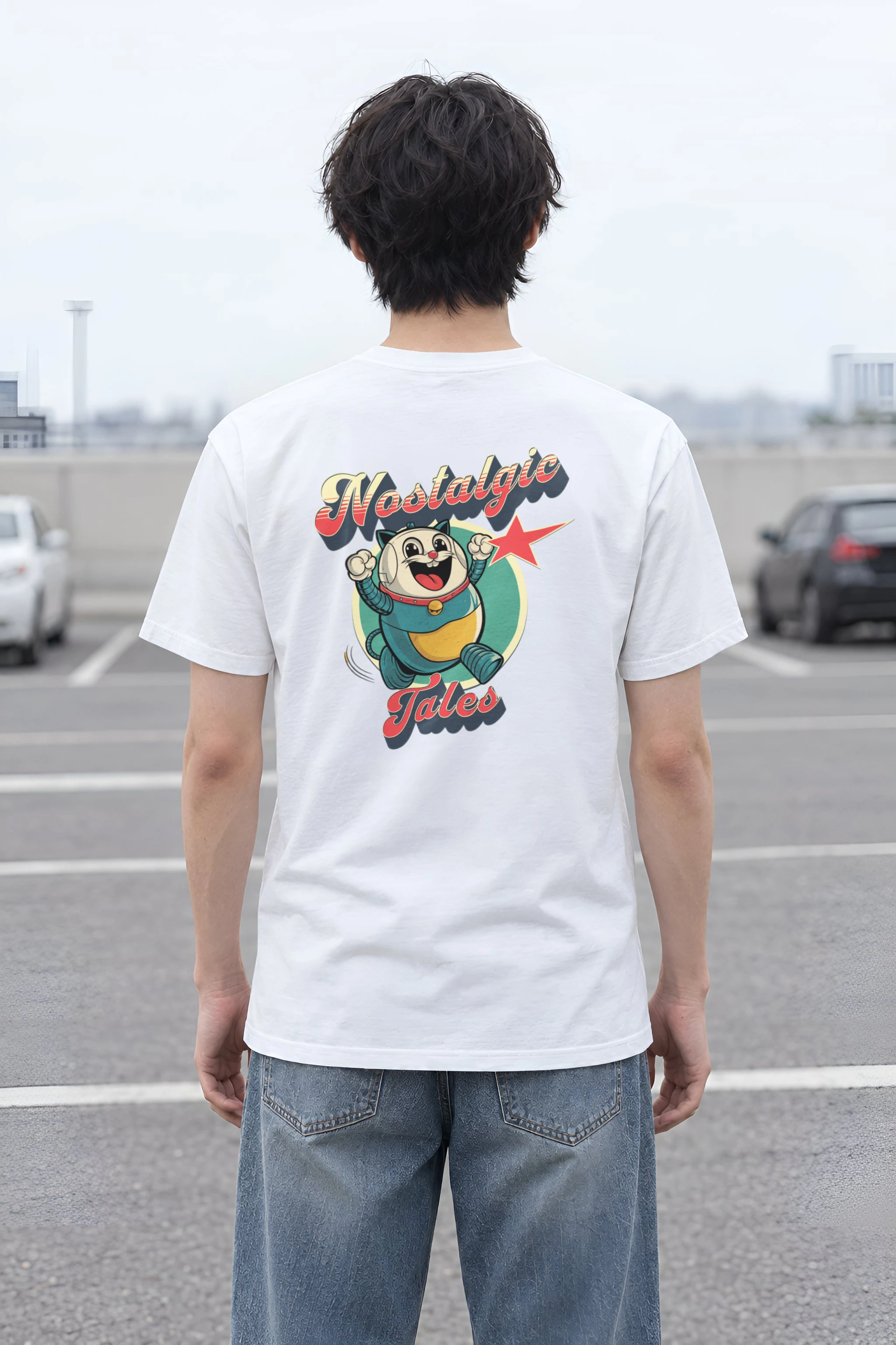 "Nostalgic Tales" Heavyweight Unisex Crewneck T-shirt