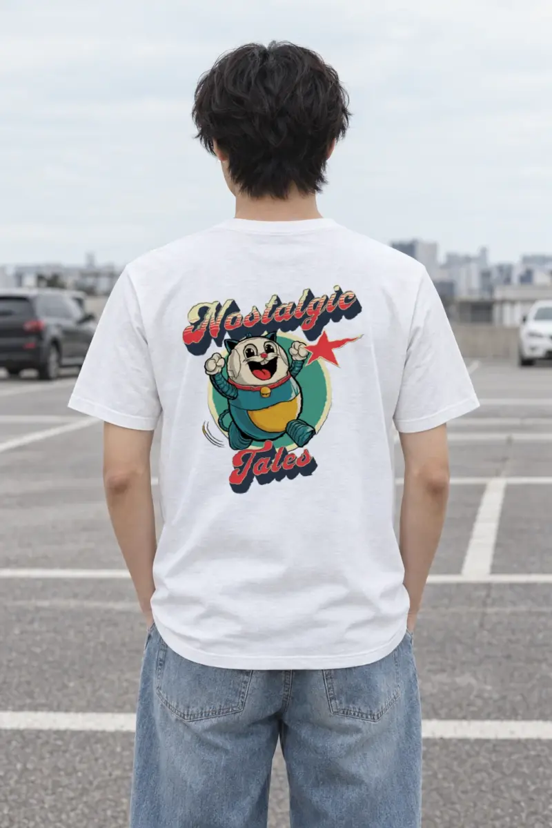 "Nostalgic Tales" Heavyweight Unisex Crewneck T-shirt | Gildan 5000