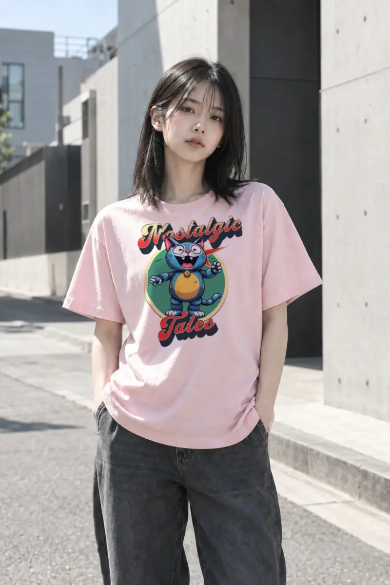 “Nostalgic Tales” Heavyweight Unisex Crewneck T-shirt | Gildan 5000
