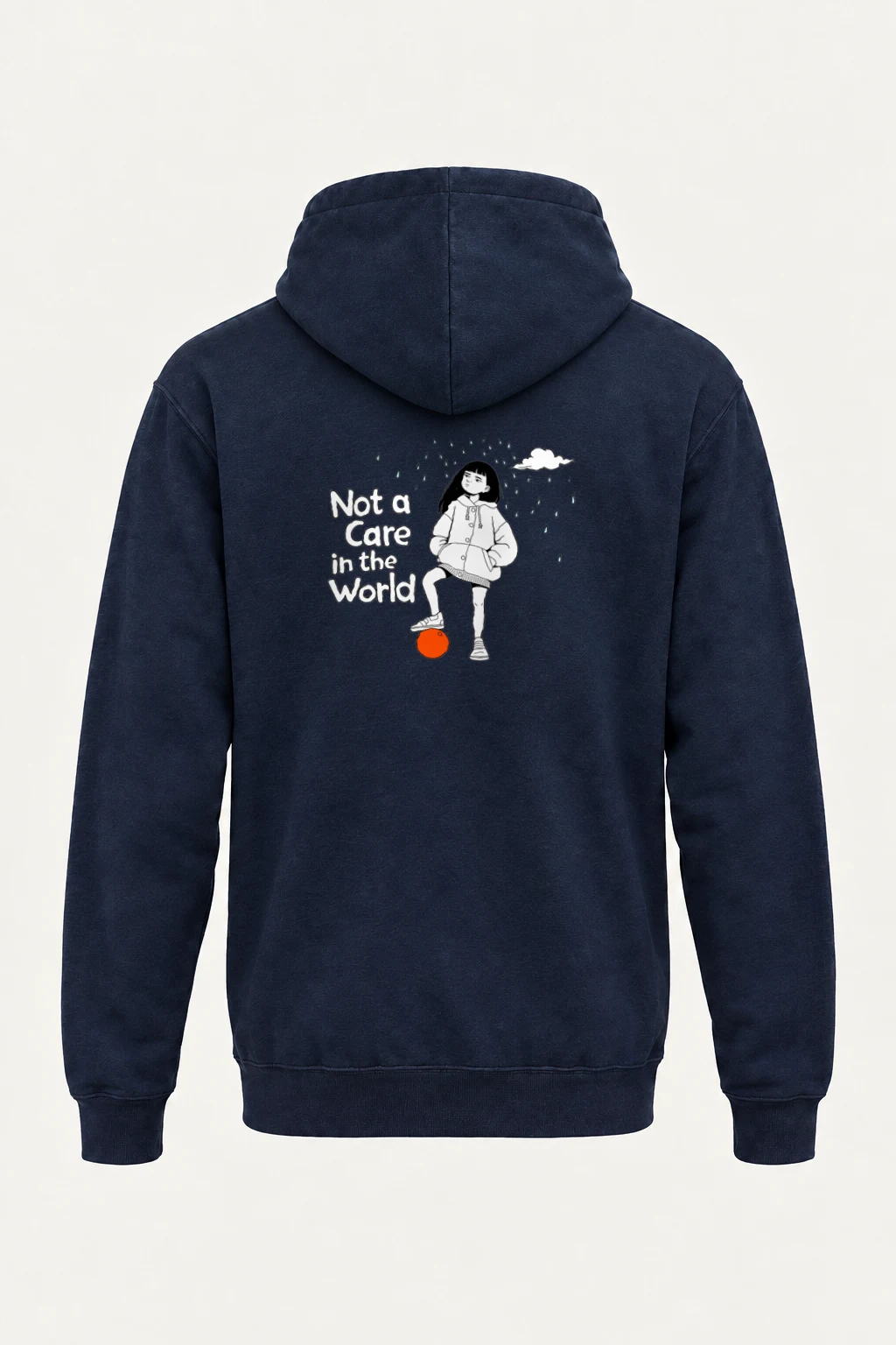 "Not a Care" Heavy Blend Unisex Pullover Hoodie | Gildan 18500