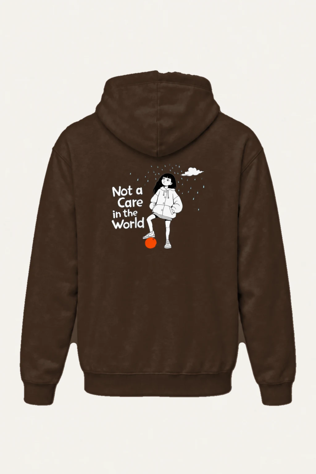 "Not a Care" Heavy Blend Unisex Pullover Hoodie | Gildan 18500