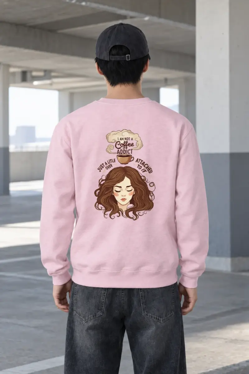 "Not a Coffee Addict" Heavy Blend Unisex Crewneck Sweatshirt