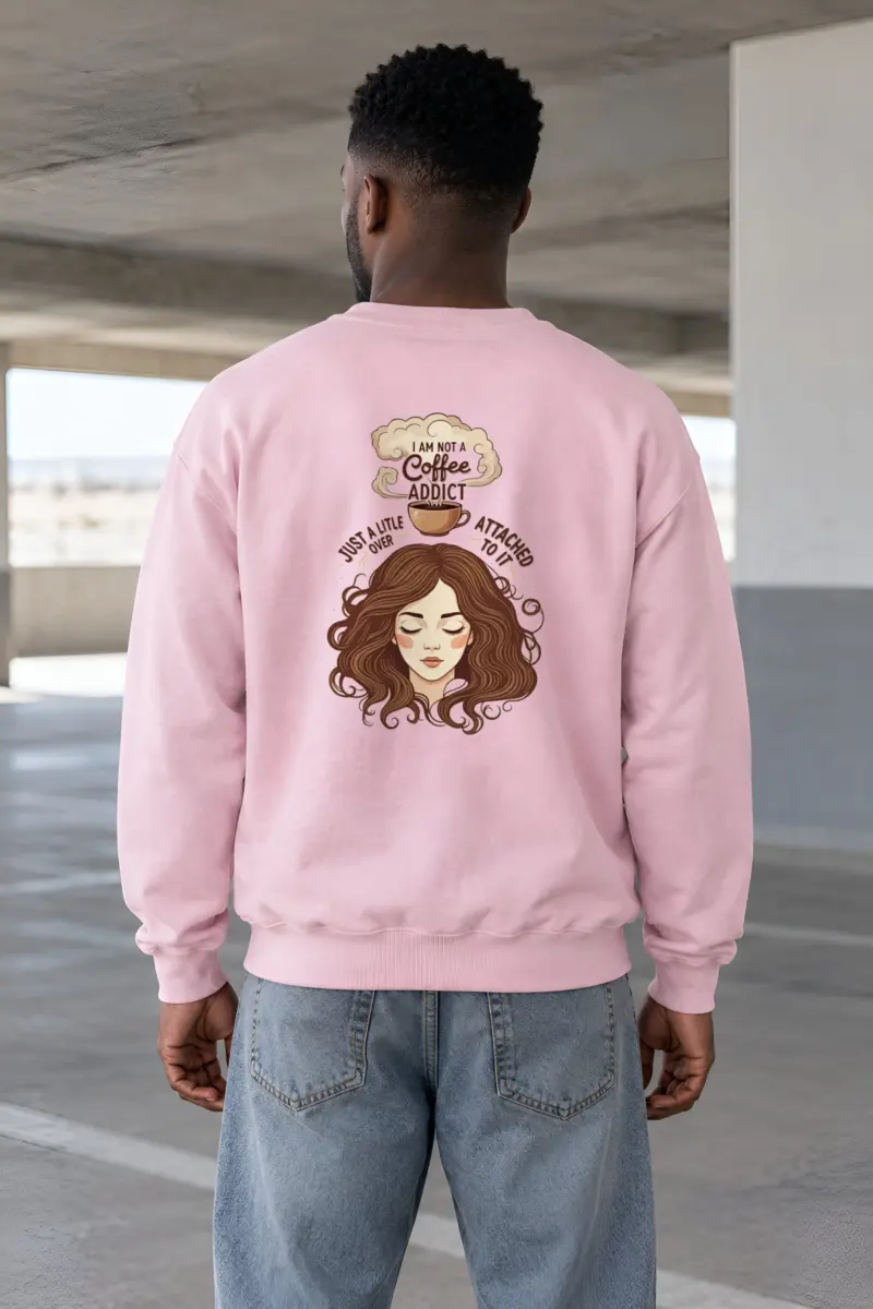 "Not a Coffee Addict" Heavy Blend Unisex Crewneck Sweatshirt
