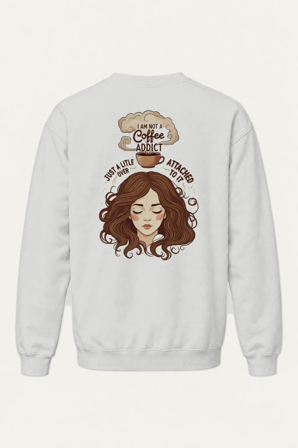 "Not a Coffee Addict" Heavy Blend Unisex Crewneck Sweatshirt | Gildan 18000